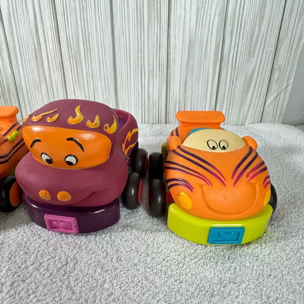 B. toys – Soft Vehicles Pull Back‎ Cars – Durable and Safe Toy Cars for Toddlers